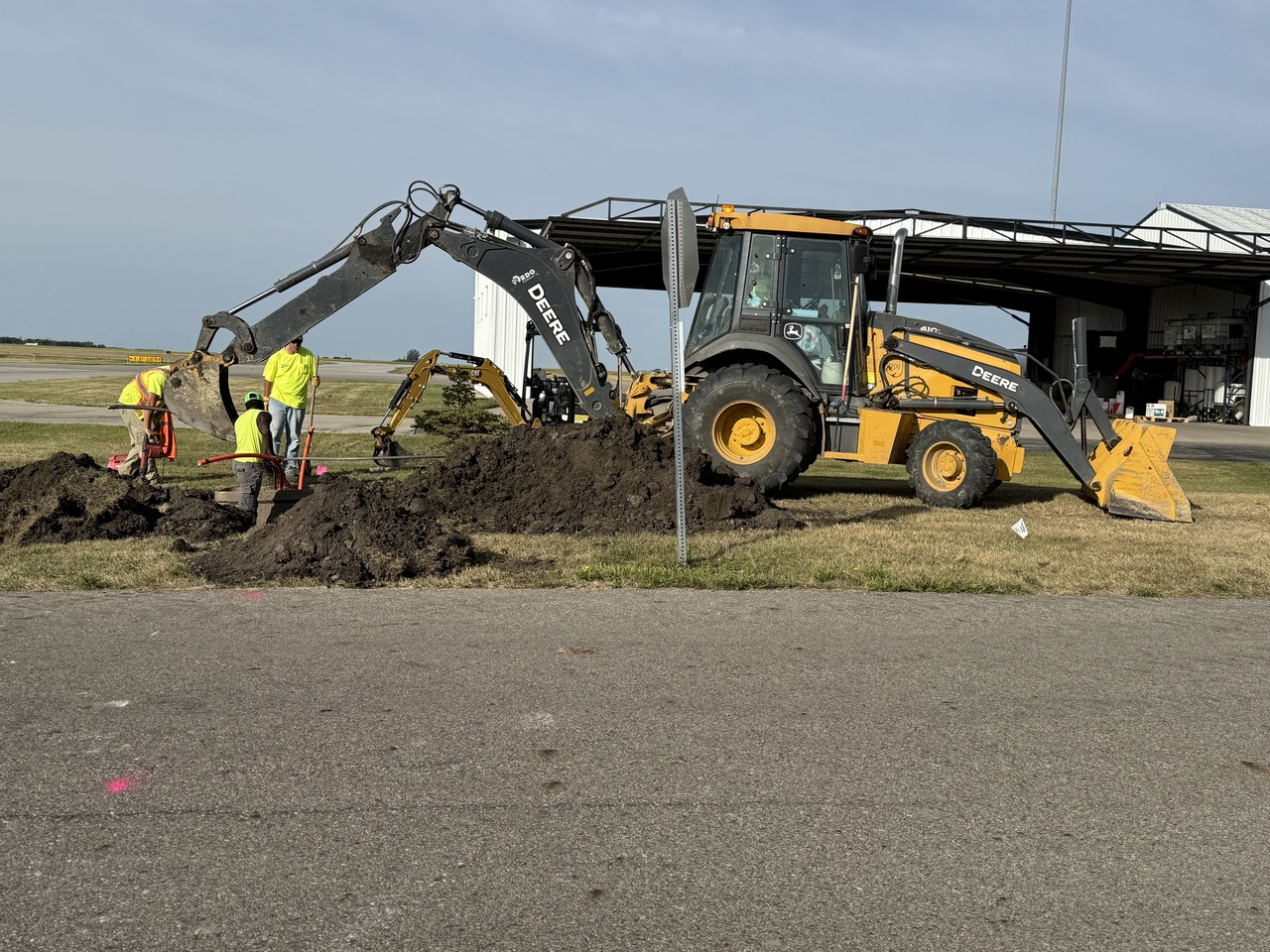 Backhoe work